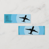 Plane - Skinny Mini Visitekaartje (Voorkant / Achterkant)
