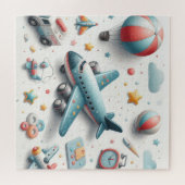 Plane speelgoed boy legpuzzel (Horizontaal)