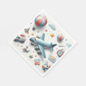 Plane speelgoed boy servet (Hoek)