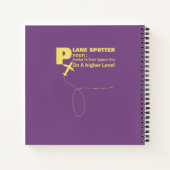 Plane Spotter Definition Graphic Notitieboek (Achterkant)