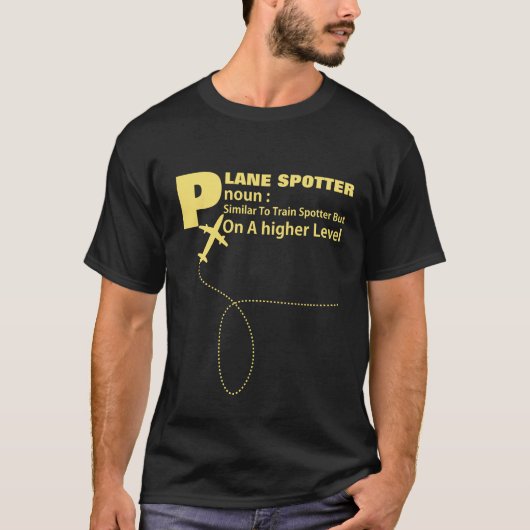 Plane Spotter Definition Graphic T-shirt (Voorkant)