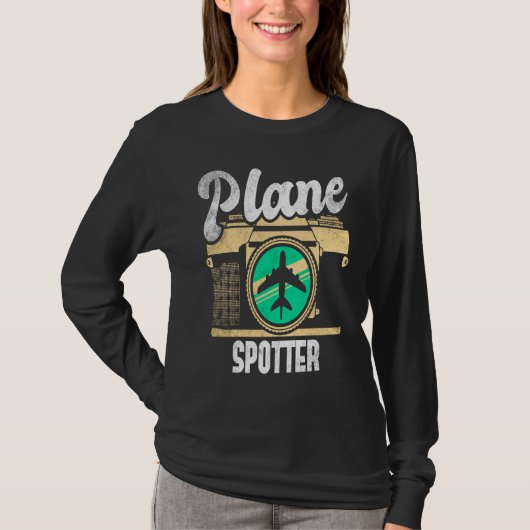 Plane Spotter Spotting Aircraft Airplane Fan Love  T-shirt (Voorkant)