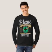 Plane Spotter Spotting Aircraft Airplane Fan Love  T-shirt (Voorkant volledig)