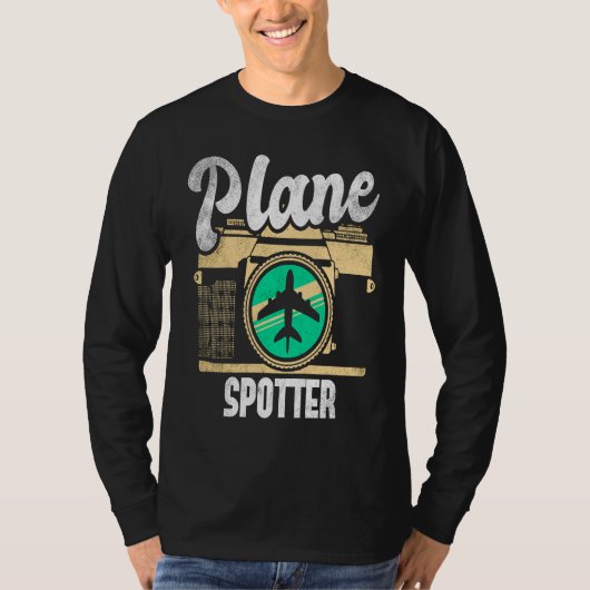 Plane Spotter Spotting Aircraft Airplane Fan Love  T-shirt (Voorkant)