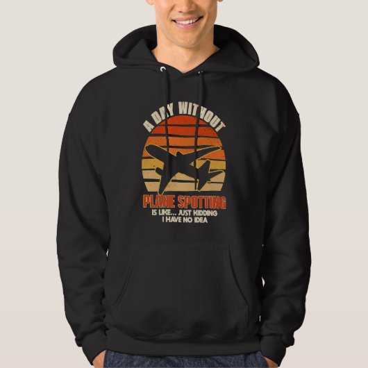 Plane Spotting Spotter Aircraft Airplane Fan Love Hoodie (Voorkant)