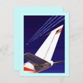 PLANE TAILS EN TRAILS PARTIJINVITATIE EZ2CUSTOMIZE KAART (Voorkant / Achterkant)