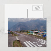 Plane Takeoff op Lukla Mountain Airport, Nepal Briefkaart (Voorkant / Achterkant)