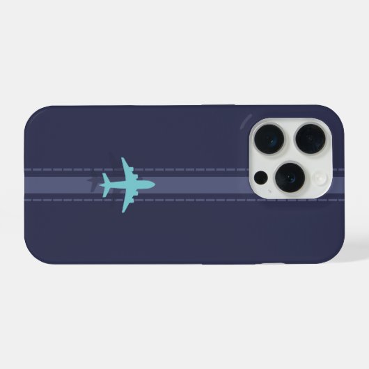 Plane themed  iPhone hoesje (Achterkant horizontaal)