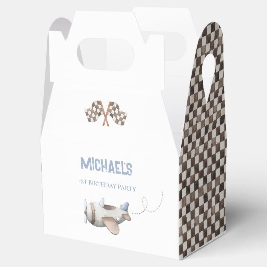  Plane Top Een Verjaardagsgunst Box Bedankdoosjes (Geopend)