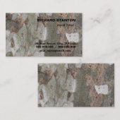 Plane tree camouflage looks bark pattern business visitekaartje (Voorkant / Achterkant)