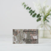 Plane tree camouflage looks bark pattern business visitekaartje (Staand voorkant)