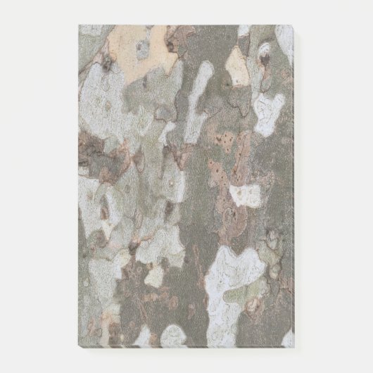 Plane tree camouflage looks bark pattern n post-it® notes (Voorkant)