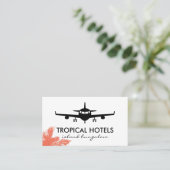Plane | Tropische palmbomen Visitekaartje (Staand voorkant)