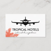 Plane | Tropische palmbomen Visitekaartje (Voorkant)