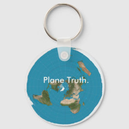 Plane Truth. Azimuthal Equidistant Sleutelhanger B