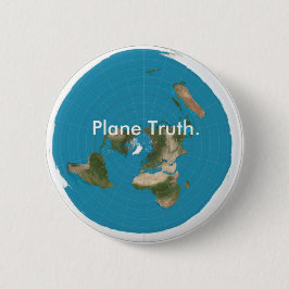 "Plane Truth." Knoop Ronde Button 5,7 Cm