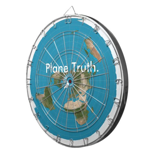 "Plane Truth"-kunstbord Dartbord (Voorkant Rechts)