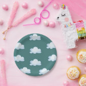 Plane Verjaardagsuitnodigingstijd vliegt Papieren Bordje (Feest)