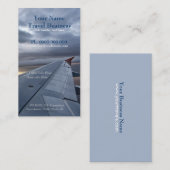 Plane Wing Travel Business/Profile Card Visitekaartje (Voorkant / Achterkant)