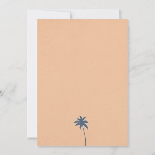 Plane zonsondergang pensioen partij kaart (Achterkant)