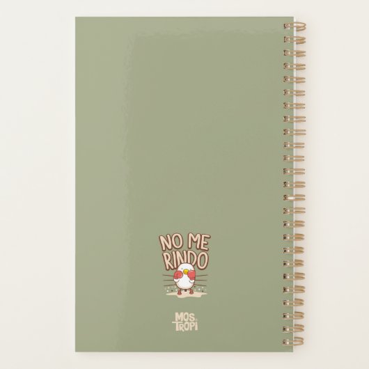 Planeador Semanal Mostropi No me rindo Planner (Achterkant)