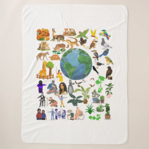 Planeet Aarde & Biodiversiteit Clipart Pakket - Di Sherpa Deken