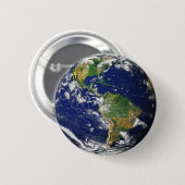 Planeet Aarde broche Ronde Button 5,7 Cm (Voorkant /achterkant)