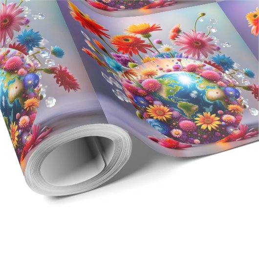 Planeet Aarde Cadeaupapier (Rol Hoek)