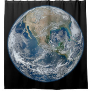 Planeet Aarde Douchegordijn
