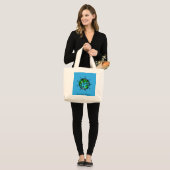 Planeet Aarde - Duurzaam leven - Behoud Grote Tote Bag (Voorkant (model))
