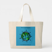 Planeet Aarde - Duurzaam leven - Behoud Grote Tote Bag (Achterkant)