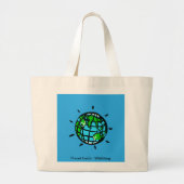 Planeet Aarde - Duurzaam leven - Behoud Grote Tote Bag (Voorkant)