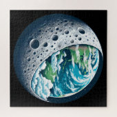 Planeet Aarde en Zijn Maan: Hemelwonder Legpuzzel (Horizontaal)