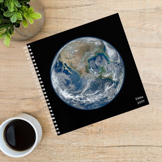 Planeet Aarde Foto, Buitenruimte, Leuk op Maat Gem Notitieboek