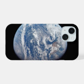 Planeet Aarde gefotografeerd door de Apollo 11 bem iPhone 15 Case (Achterkant horizontaal)