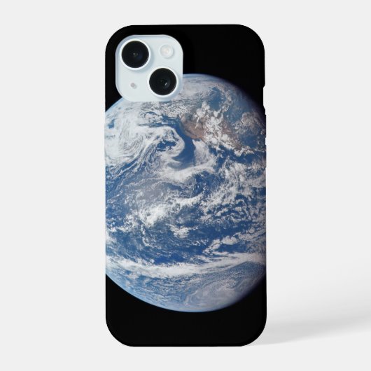 Planeet Aarde gefotografeerd door de Apollo 11 bem iPhone 15 Case (Achterkant)