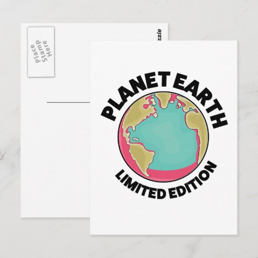 Planeet Aarde gelimiteerde editie Briefkaart (Voorkant / Achterkant)