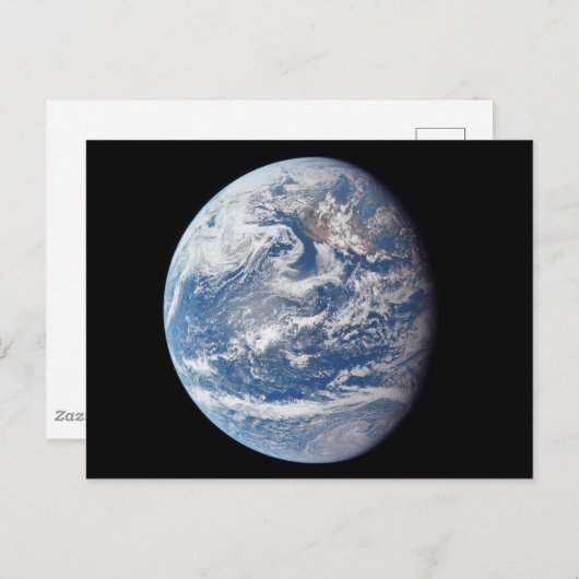 Planeet Aarde genomen door de Apollo 11 bemanning. Briefkaart (Voorkant / Achterkant)