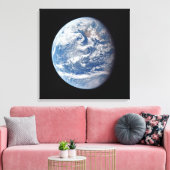 Planeet Aarde genomen door de Apollo 11 bemanning. Canvas Afdruk (Insitu (Woonkamer))