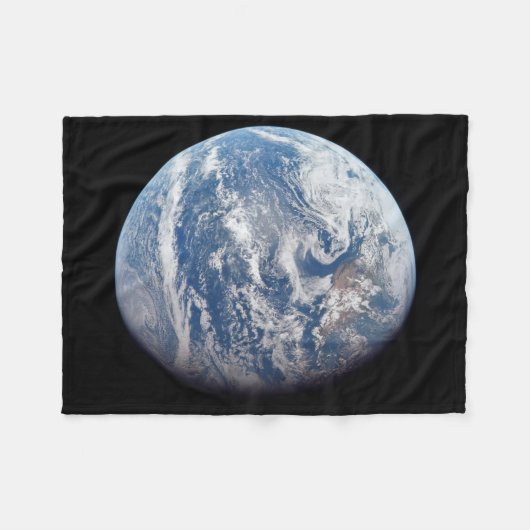 Planeet Aarde genomen door de Apollo 11 bemanning. Fleece Deken (Voorkant (Horizontaal))