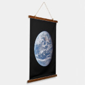 Planeet Aarde genomen door de Apollo 11 bemanning. Hangend Wandkleed (Gebogen)