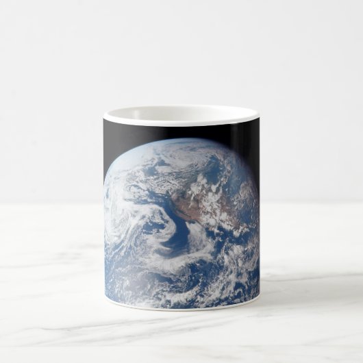 Planeet Aarde genomen door de Apollo 11 bemanning. Koffiemok (Center)