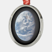 Planeet Aarde genomen door de Apollo 11 bemanning. Metalen Ornament (Links)