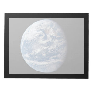 Planeet Aarde genomen door de Apollo 11 bemanning. Notitieblok