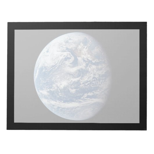 Planeet Aarde genomen door de Apollo 11 bemanning. Notitieblok (Voorkant)