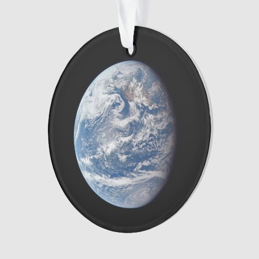 Planeet Aarde genomen door de Apollo 11 bemanning. Ornament (voorkant)