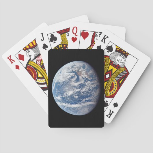 Planeet Aarde genomen door de Apollo 11 bemanning. Pokerkaarten (Achterkant)