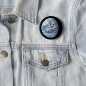 Planeet Aarde genomen door de Apollo 11 bemanning. Ronde Button 5,7 Cm (In situ)