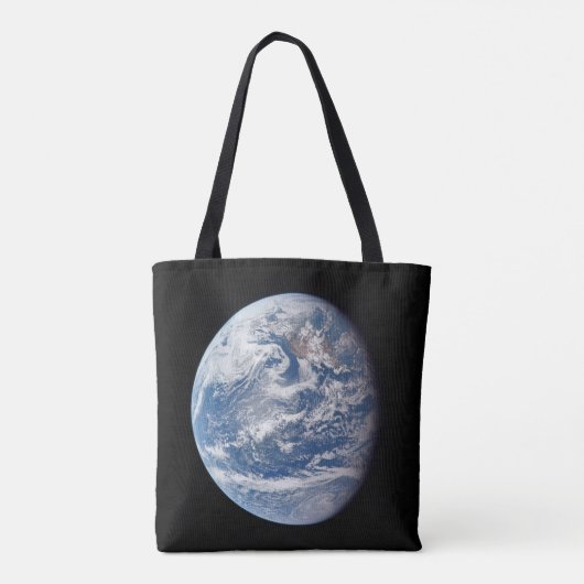 Planeet Aarde genomen door de Apollo 11 bemanning. Tote Bag (Achterkant)