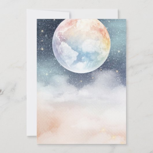 Planeet Aarde Hemel 40ste Verjaardag Kaart (Achterkant)